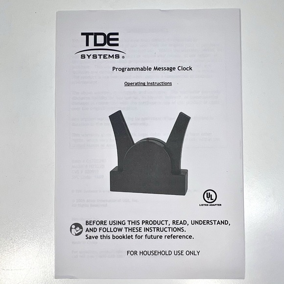 TDE Systems Programmable Message Clock LED Display Floating Message NEW Open Box - Picture 5 of 15